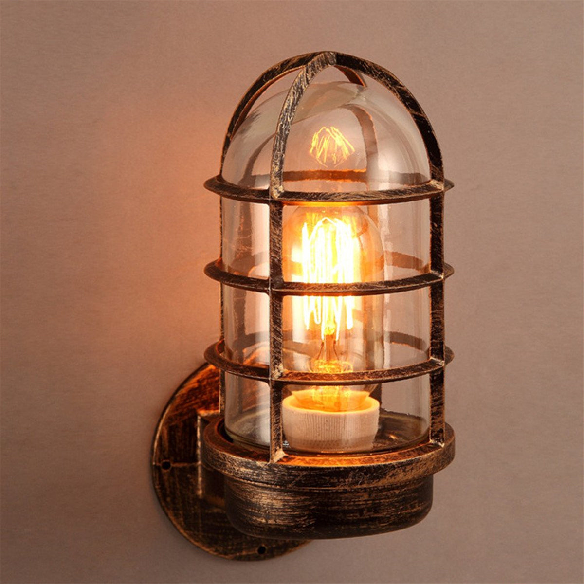 Industrial Cage Wall Sconce