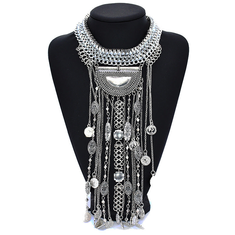 Ornate Crystal Statement Necklace