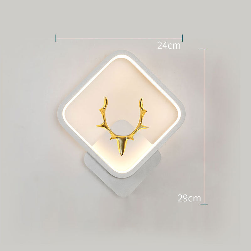 Golden Deer Accent Wall Light