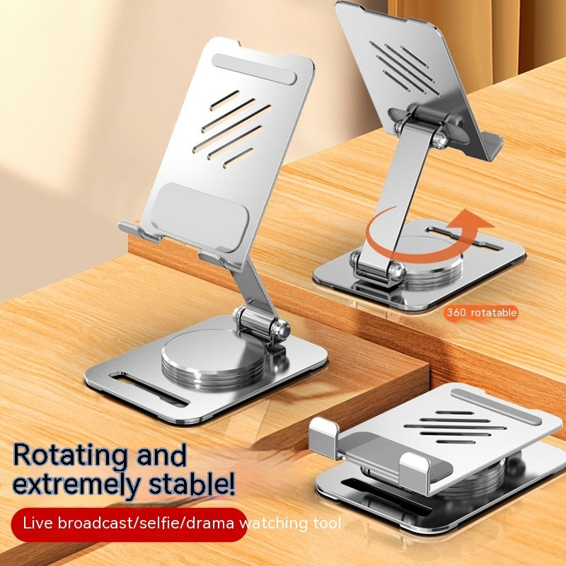 Rotating Metal Desk Mobile Phone Holder Stand