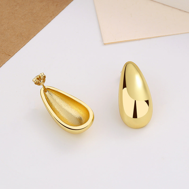 Luminous Gold Teardrop Earrings