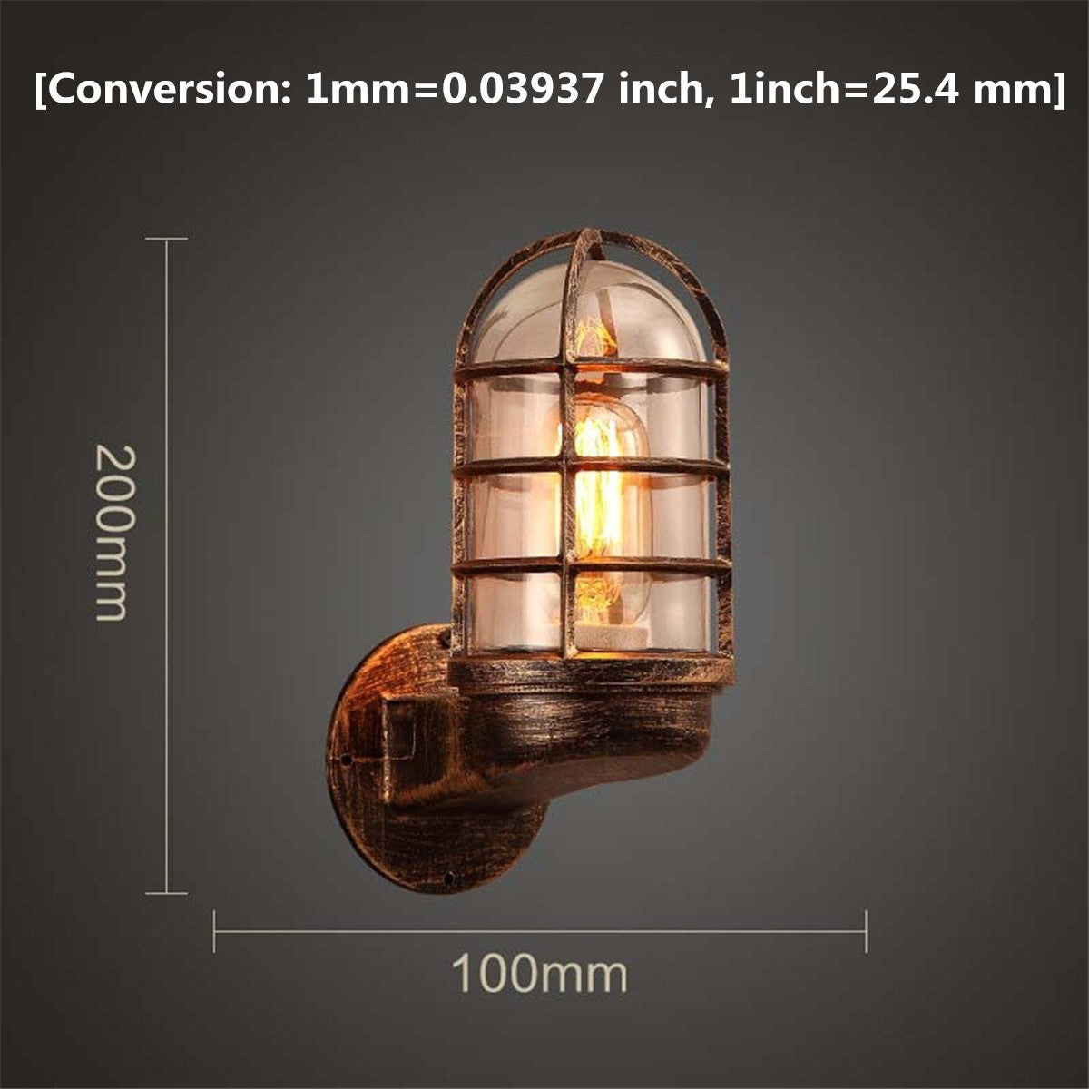 Industrial Cage Wall Sconce
