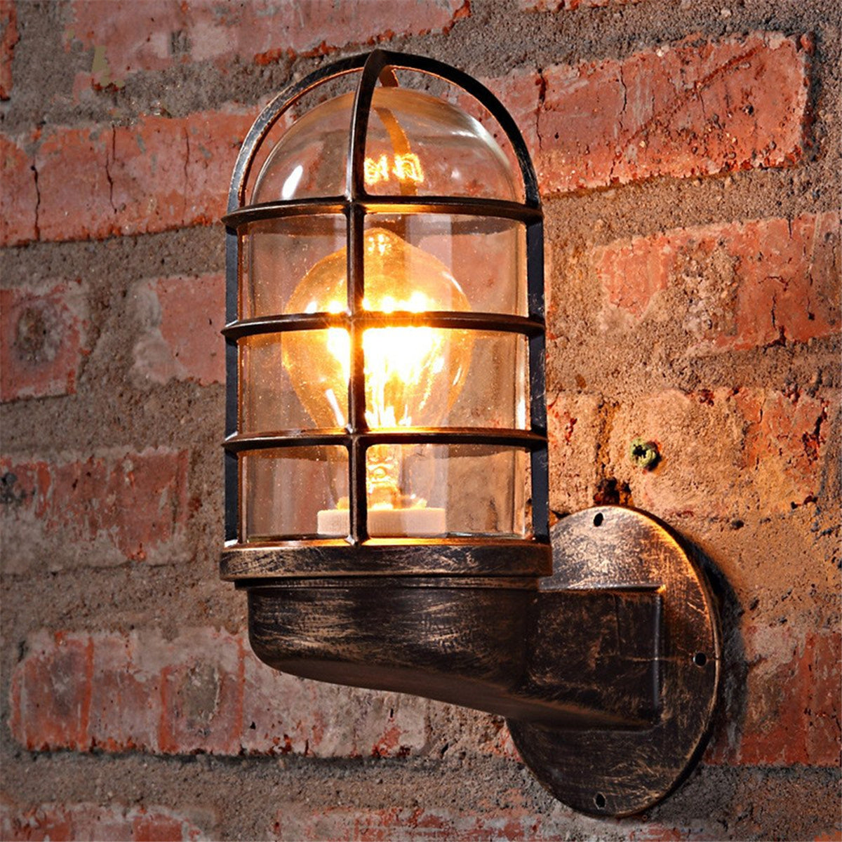 Industrial Cage Wall Sconce