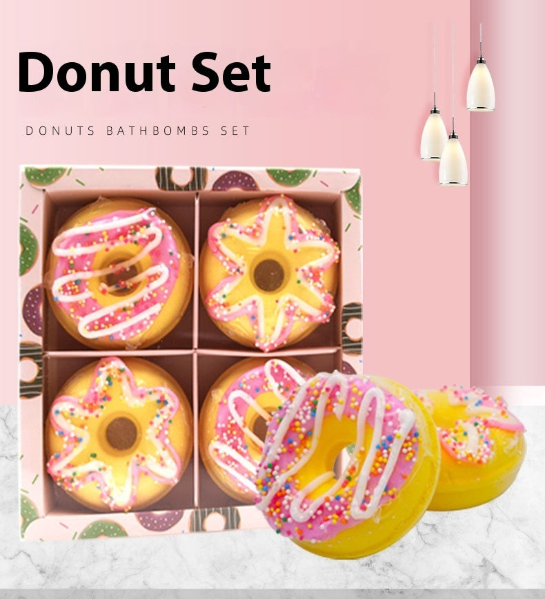 Cross-border Manufacturers Cartoon Donut Explosion Salt Bath Set