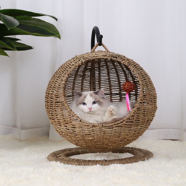 Woven Hanging Cat Bed