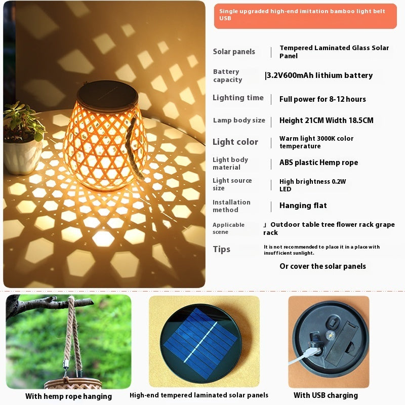 Bamboo Solar Lantern