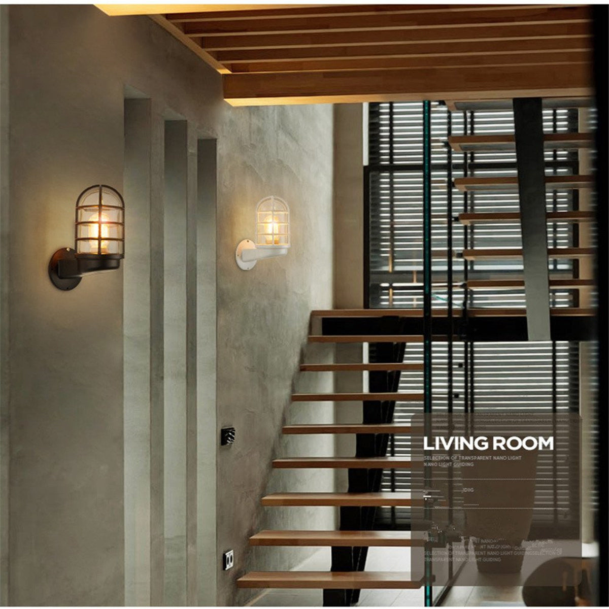 Industrial Cage Wall Sconce