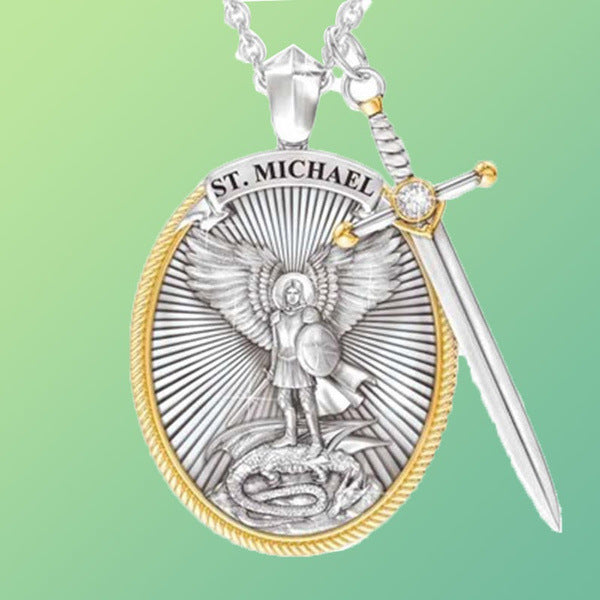 St. Michael Guardian Sword Pendant