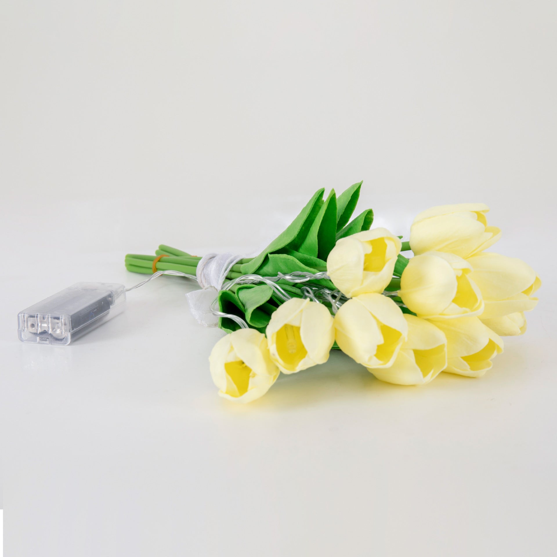 Illuminated Tulip Bouquet Basket