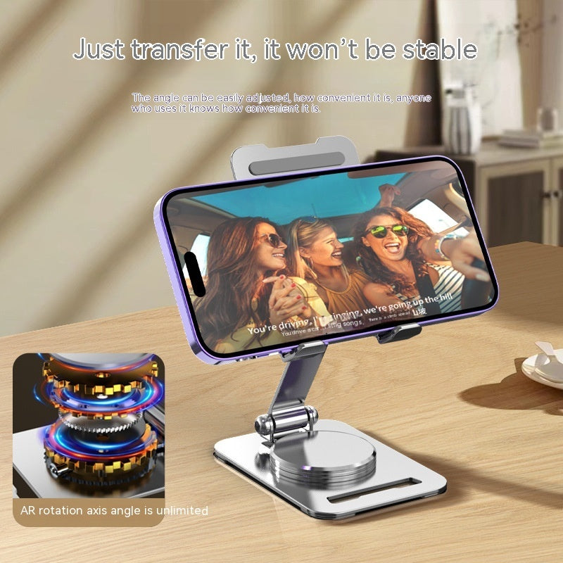 Rotating Metal Desk Mobile Phone Holder Stand