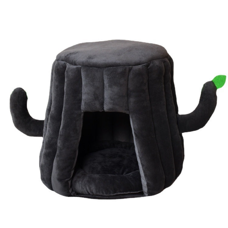 Tree Stump Pet Hideaway