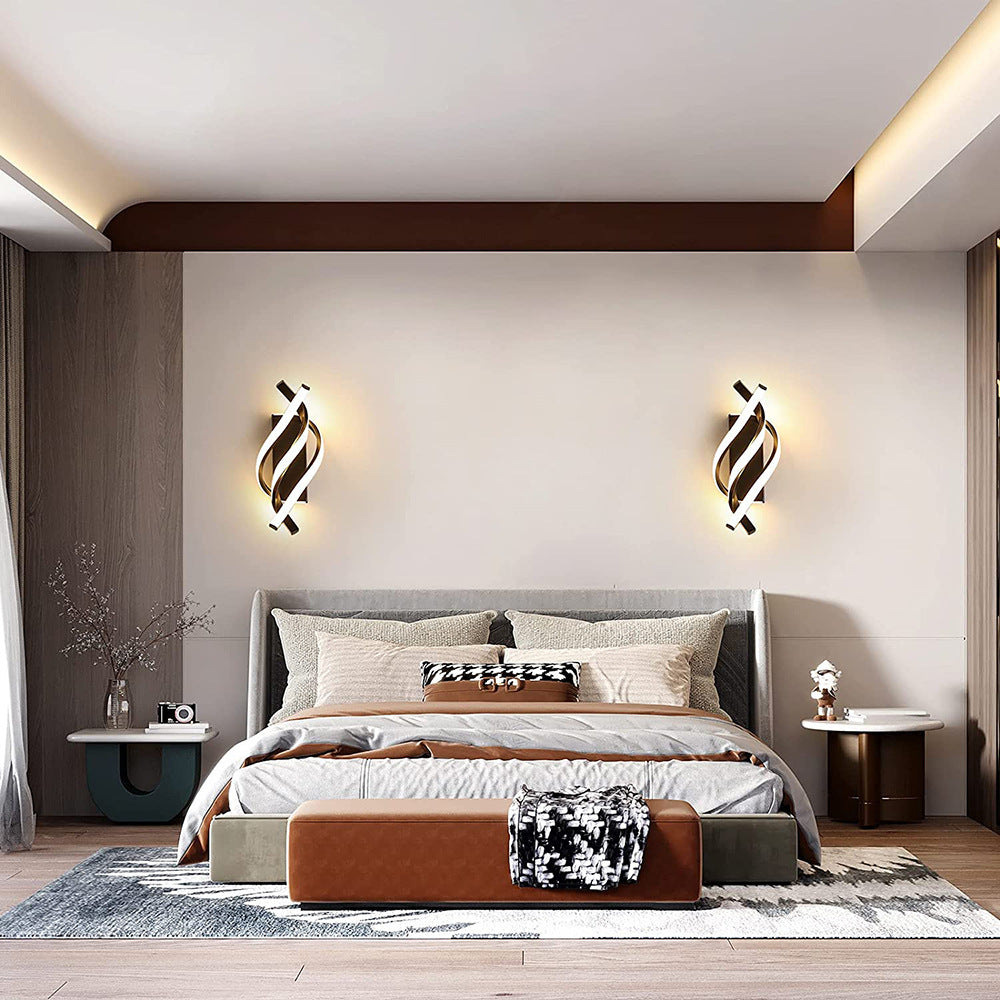 Modern Swirl Wall Light