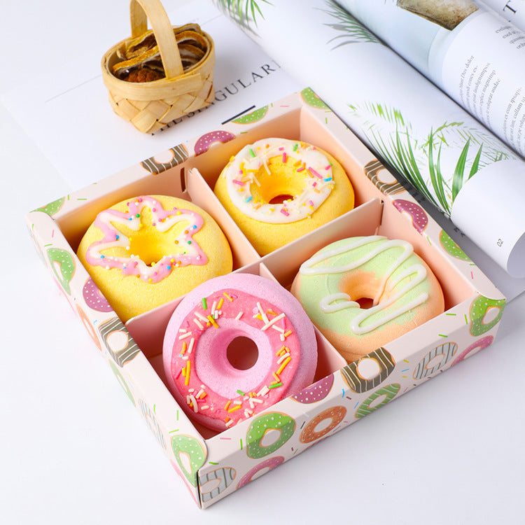 Cross-border Manufacturers Cartoon Donut Explosion Salt Bath Set
