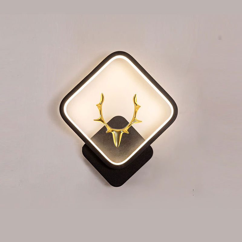 Golden Deer Accent Wall Light