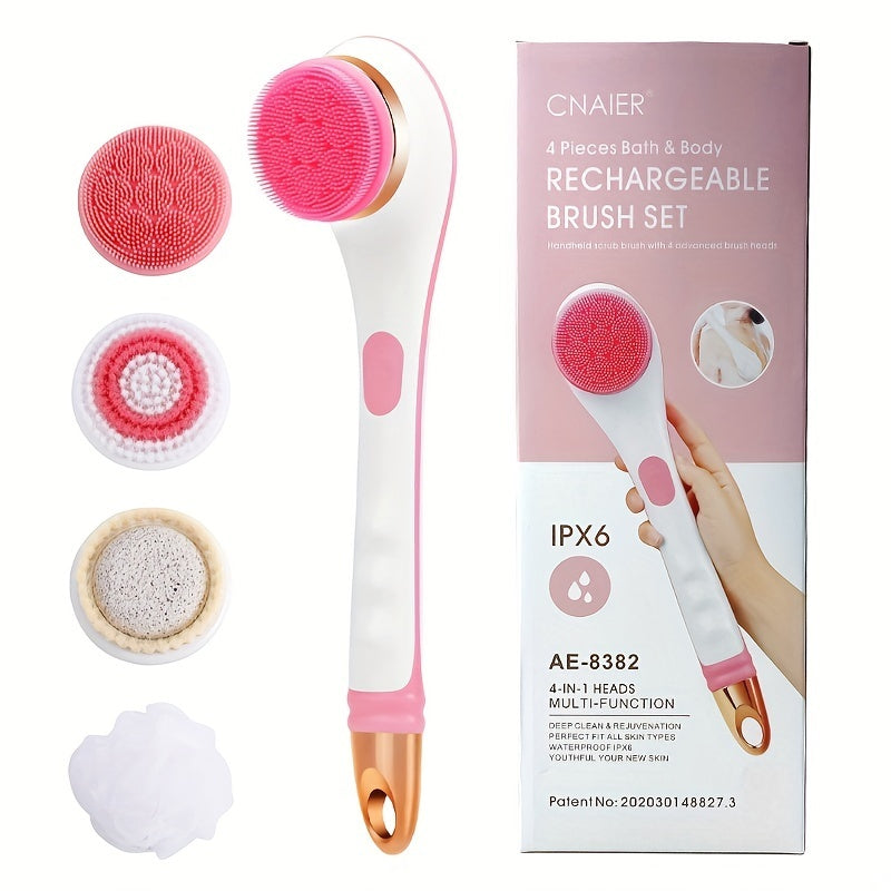 CNAIER Rechargeable Bath & Body Brush Set
