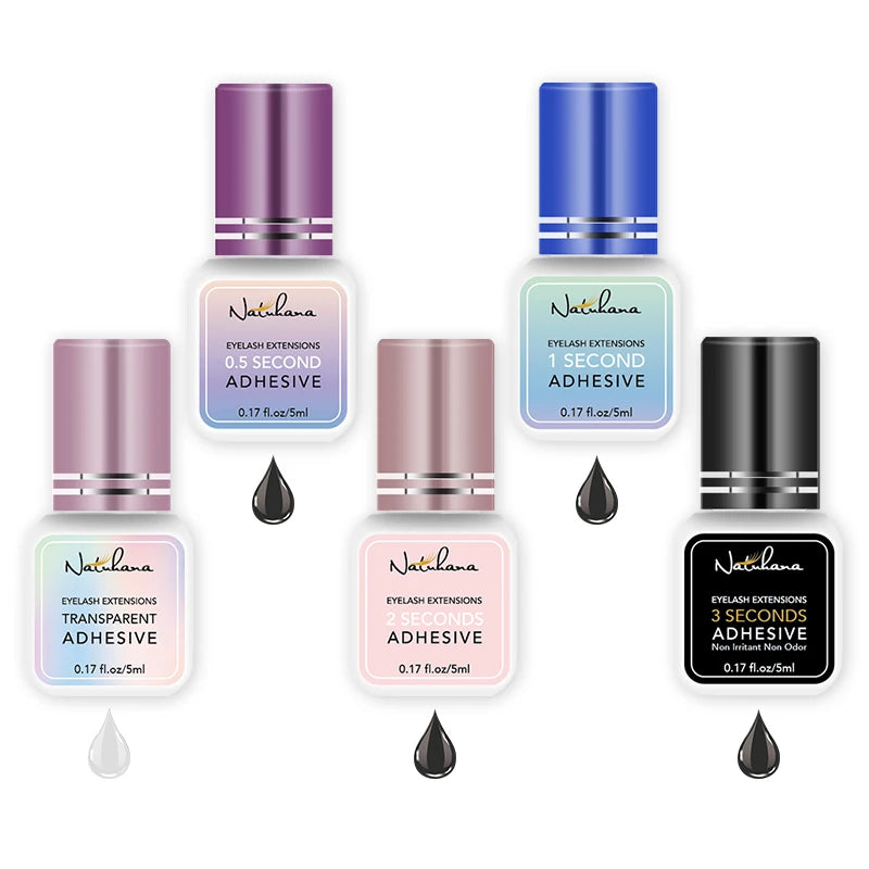 NATUHAHA 5pcs Eyelash Glue Set