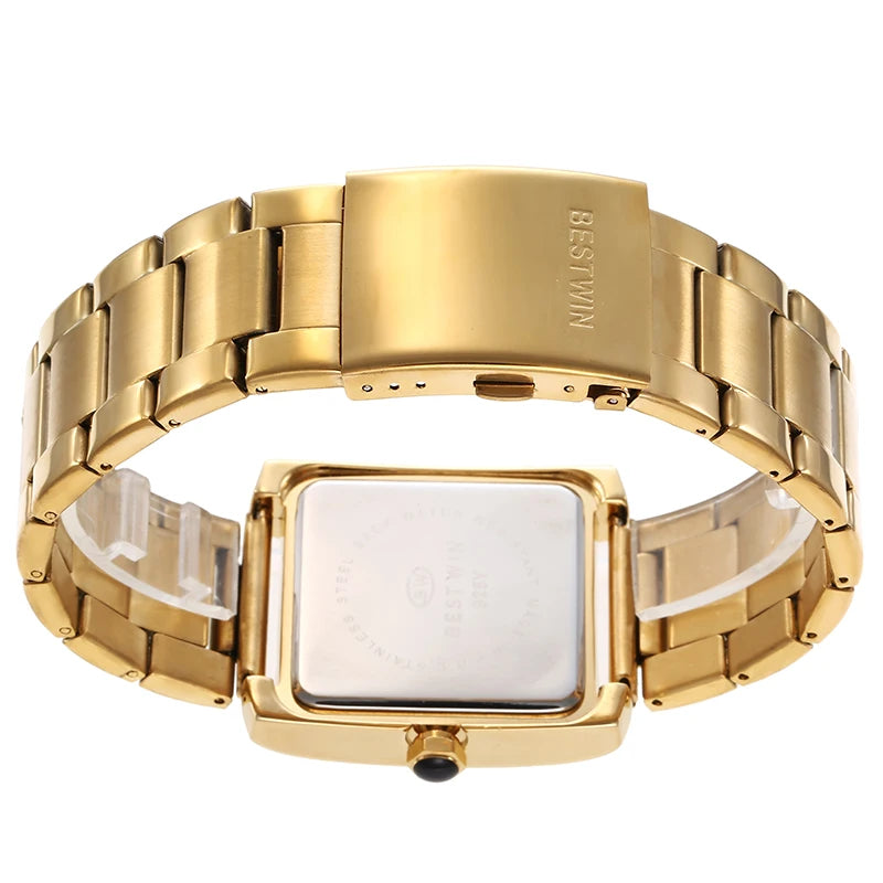 Bestwin Rectangular Gold Elegance Watch