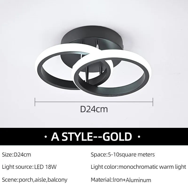 Modern Swirl LED Ceiling Light