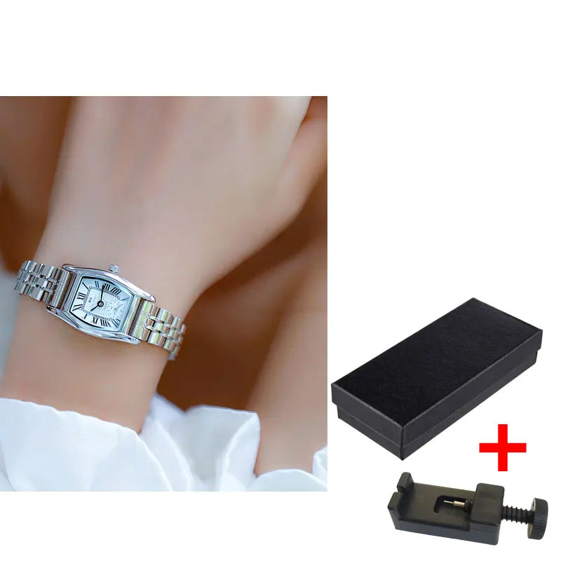 Elegance: Women's Rectangular Wristwatch