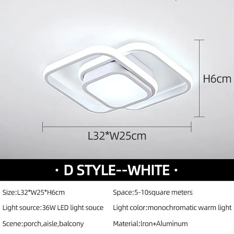 Modern Swirl LED Ceiling Light