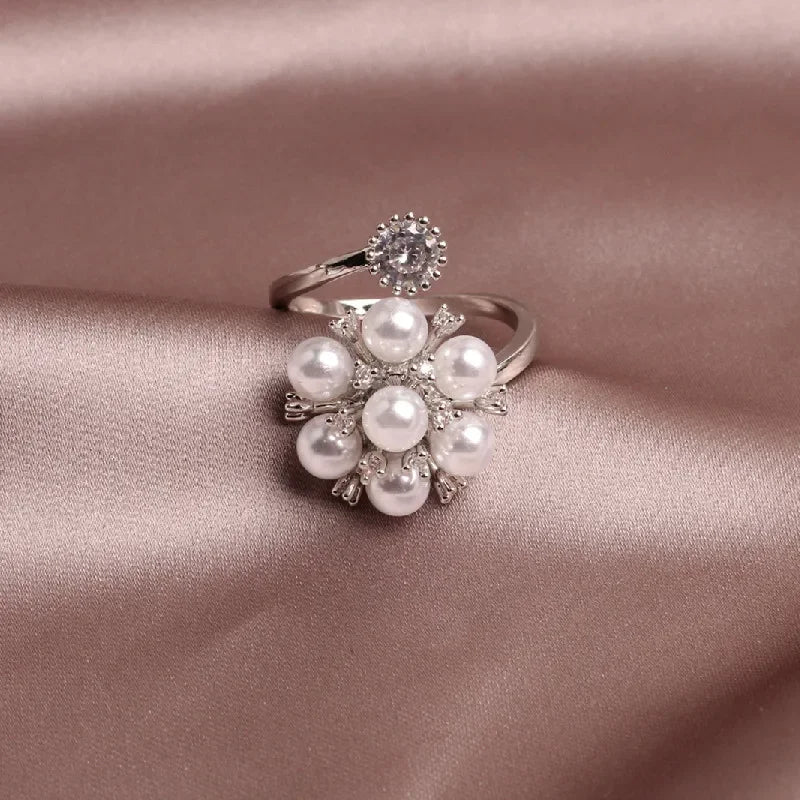 Sparkling Crystal Butterfly Statement Ring