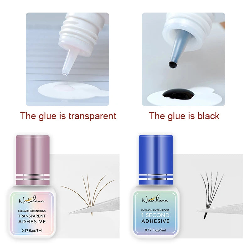 NATUHAHA 5pcs Eyelash Glue Set