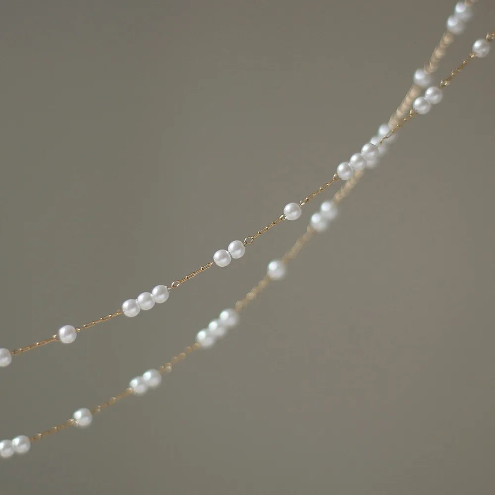 OBEAR Pearl & Charm Toggle Necklace