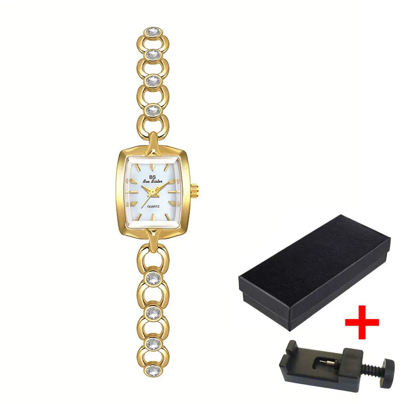 Elegance: Women's Rectangular Wristwatch