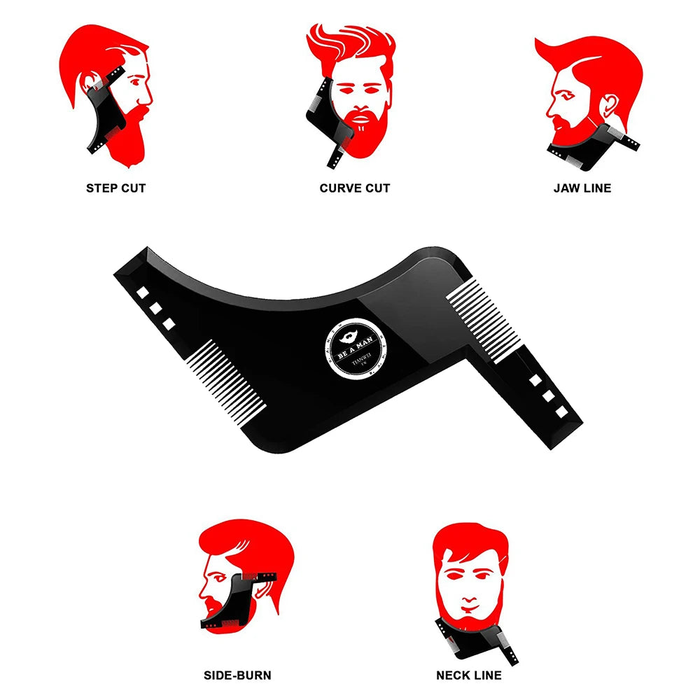 Beard Shaping & Styling Template