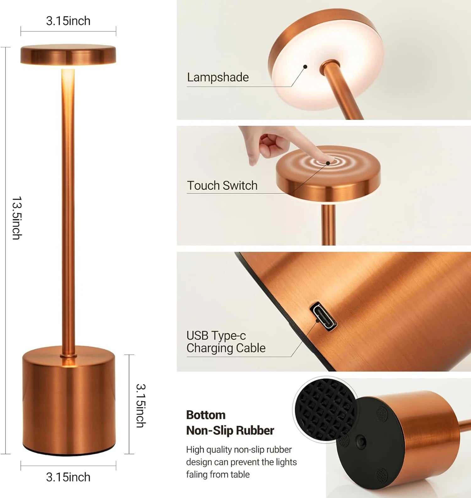 Wireless LED Table Lamp