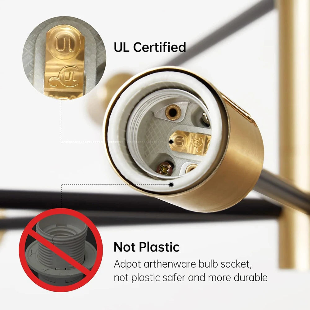 Modern Sputnik Chandelier