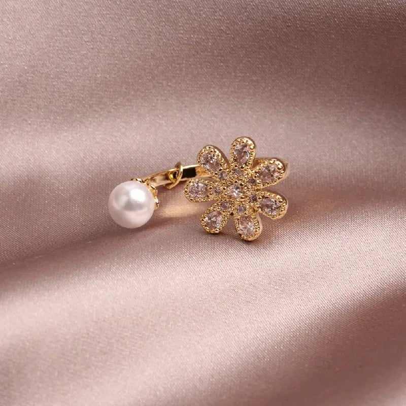 Sparkling Crystal Butterfly Statement Ring