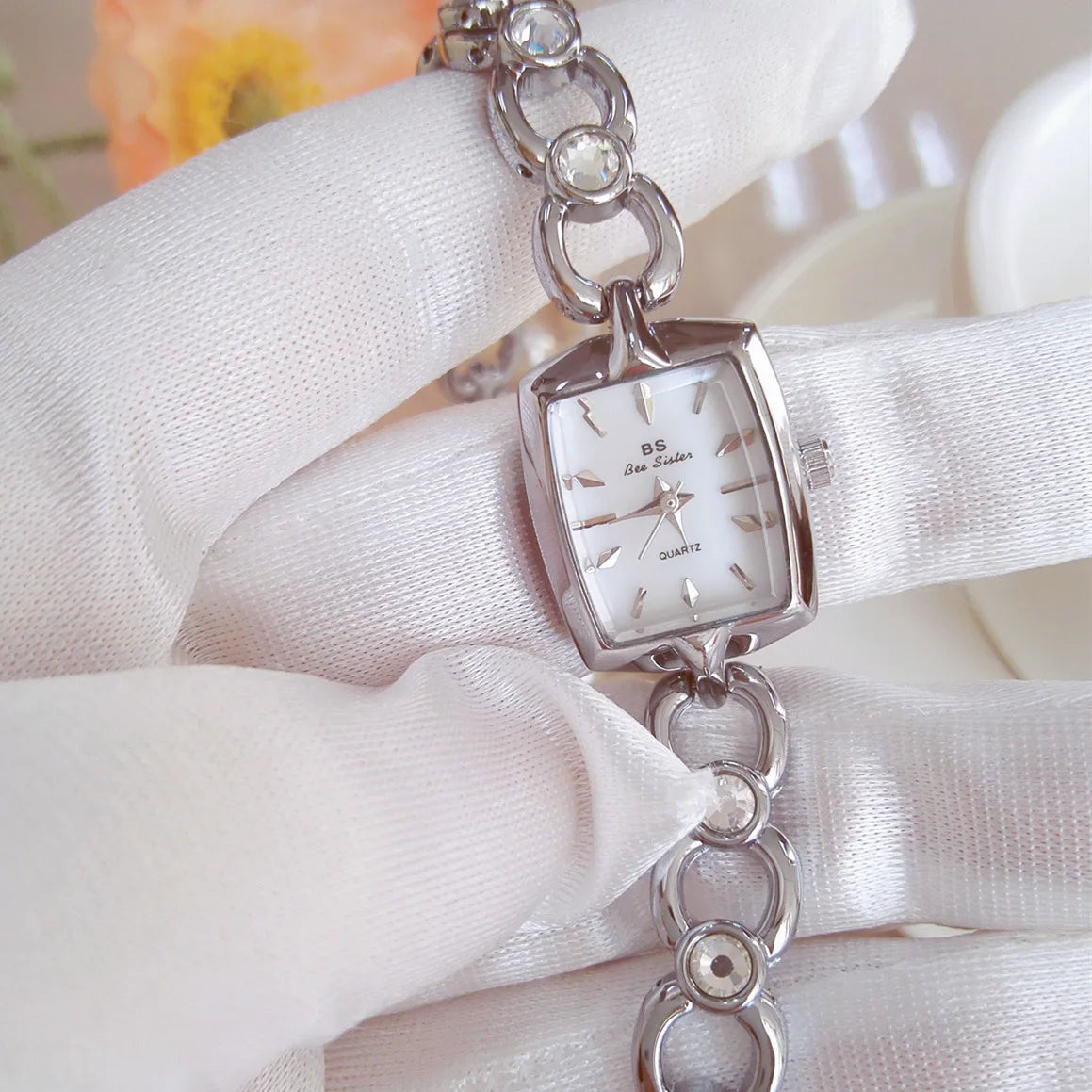 Elegance: Women's Rectangular Wristwatch