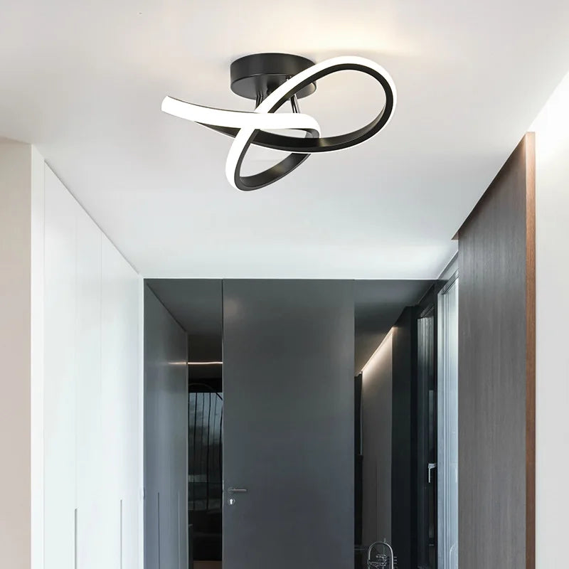 Modern Swirl LED Ceiling Light