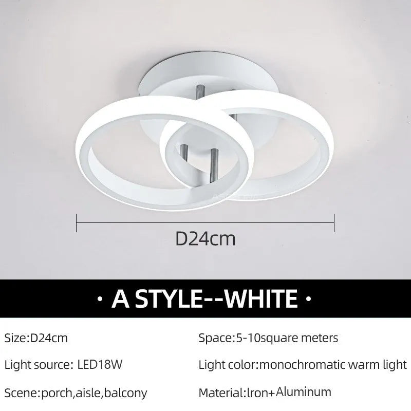 Modern Swirl LED Ceiling Light