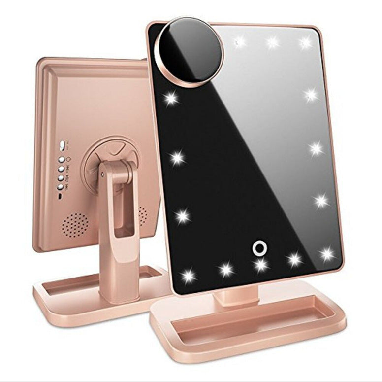 Lighted Makeup Mirror with Bluetooth Speaker