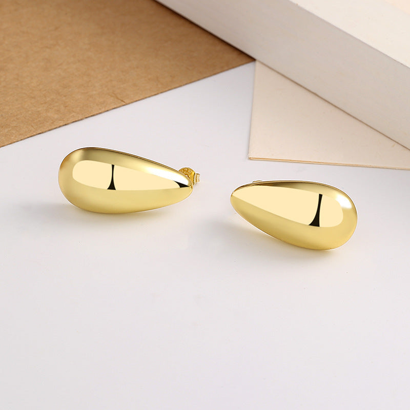 Luminous Gold Teardrop Earrings