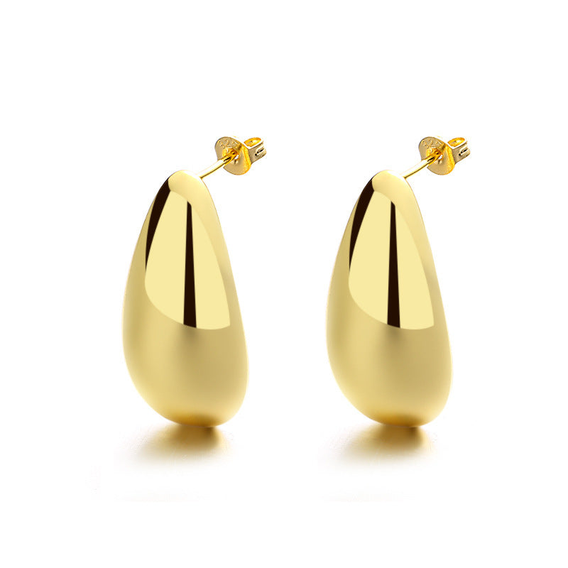 Luminous Gold Teardrop Earrings