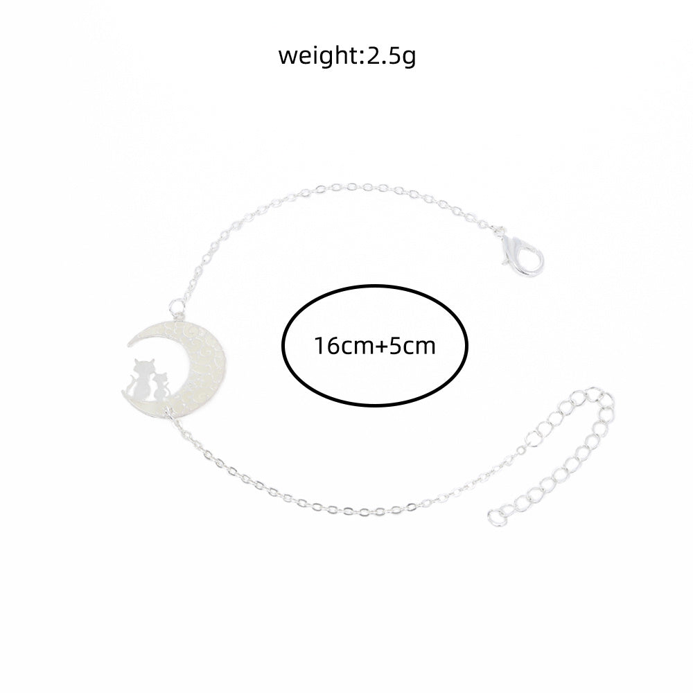 Celestial Cats on the Moon Bracelet